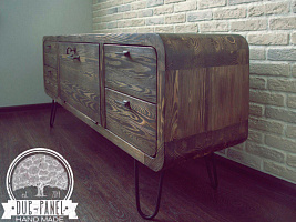 Тумба из массива лиственницы в стиле Loft